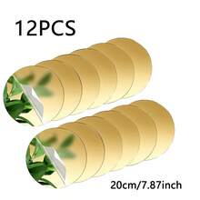 6/12pcs Golden Acrylic Round Mirrors For Centerpieces,Gold Glass Mirrors Candle Plate,Circle Mirror Trays,Circle Mirrors Candle Plates For Wall Wedding Party Table Centerpieces Wall Decor - Multicolor - View 14