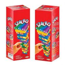 Stacko 卡牌桌遊 娛樂家庭撲克派對益智堆疊玩具 撲克牌 生日禮物 - 彩色 - 查看 10