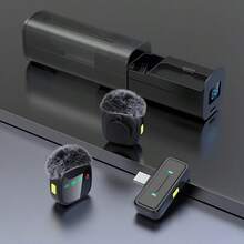 Mikrofon Jepit Magnetik Nirkabel - Dilengkapi dengan Pengurangan Kebisingan AI, Pengaturan Plug-And-Play yang Praktis, Fungsi Mute Instan, Dilengkapi dengan Klip Magnetik, Penutup Bulu Tahan Angin, Fungsi Reverb Terintegrasi, dan Desain Elegan yang Ringkas. Cocok untuk Perekaman Video, Pembuatan Vlog, Live Streaming, Pembuatan Film Platform, dan Skenario Lainnya (Kompatibel dengan Ponsel Antarmuka Type-C). - Tipe-c - View 9