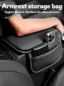 Car Armrest Box, Car Armrest Pad, Car Center Console Storage Box, Ergonomic Armrest Box. It Can Improve Driving And Riding Comfort, Has A Wear-Resistant And Easy-To-Clean Surface, Suitable For Most Car Models. Ideal Holiday Gift. - A - View 1