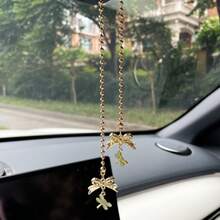 蜻蜓蝴蝶汽車掛飾創意車內懸掛裝飾品 車後視鏡裝飾掛飾 車用裝飾吊飾 - 蜻蜓 - 查看 9