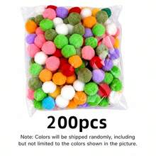 200/100/50/20入/包 貓咪玩具毛絨球，寵物貓逗貓玩具，互動貓玩具，訓練用品，迷你毛絨球，彈跳毛絨球等（多種規格可選） - 彩色 - 查看 15