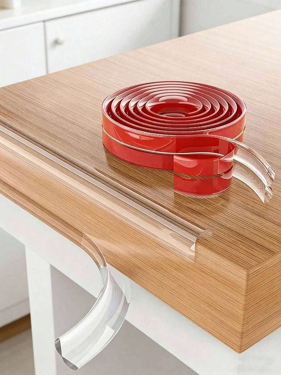 400/300/200/100cm Furniture Corner Guards, Transparent L-Shaped Anti-Collision Strips, Multiple Lengths Available, Suitable For Tables, Fireplaces, Countertop Edges