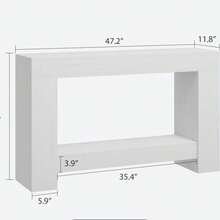 Kselythan Sofa & Console Tables - White - View 3