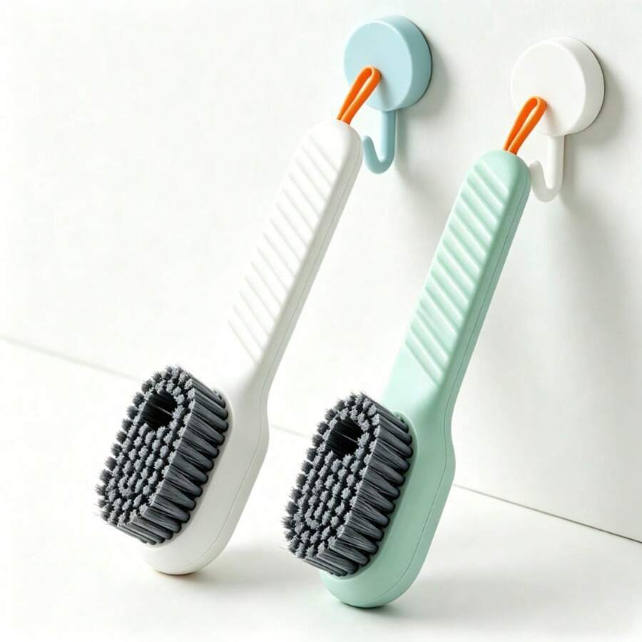 1-3pcs/Pack, Multi-Functional Liquid, Standard Size, Press-Type Shoe Brush, Suitable For Daily Household Shoe Cleaning - Multi-color - View 1
