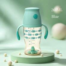 1件 160ml/260ml PPSU材質嬰兒奶瓶，附易握手柄、矽膠奶嘴，防漏易吸吮，適合6個月及以上嬰兒 - 彩色 - 查看 10