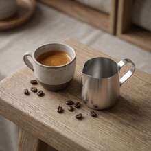 2/3pcs Stainless Steel Latte Art Pitcher, Suitable For Milk Frothing And Coffee Decoration, For Home Or Coffee Shop Use - Silver - View 3
