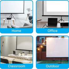 Tripod Projector Screen With Stand, 60 Inch, 72 Inch 4:3, 16:9 4K HD Projector Screen Stand, Wrinkle-Free Height Adjustable Portable Screen, Suitable For Projector, Indoor/Outdoor, Movie, Home Theater, Gaming - View 7