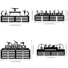 1pc Metal Medal Display Rack, Wall Decor Storage Holder For Sports Awards, Suitable For Indoor/Outdoor Display, Perfect Gift For Sports Fans And Champions - Black - View 7