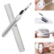 1pc Pink/White 3-In-1 Earphone Cleaning Brush Set Compatible With Apple Earbuds (Pro 1/2), Silicone Dust Plug, Portable Wireless Earphone Case Cleaning Tool, Bluetooth Earphone Cleaning Pen, Multi-Function Cleaning Kit With Soft Bristle Brush, Compatible With Huawei, Bluetooth Earbuds - Earphone Cleaning - View 11