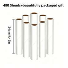 Pet Hair Lint Rollers All Purpose Use, Width: 24.0 Cm, 360/480 Easy-Tear Sheets, Reusable Sticky Roller, Pets Cat & Dog Hair Remover, Contoured Handle For Furniture Clothing & Cars - 24cm/9.45 Inches - View 10