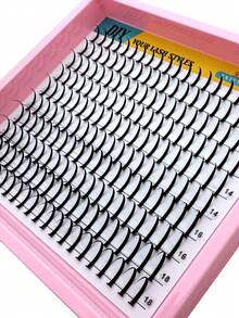 New 200pcs Pointed False Eyelashes, Cartoon Style Extended Eyelash Set 10-18mm, Anime Style Extended Eyelash Set, Individual Pointed Eyelash Set, D Curl Fairy Eyelash Set - D - View 5