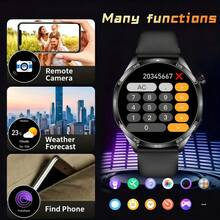 Unisex Smartwatch - Wireless Calling/Texting/Multiple Sports Modes/Remote Camera/Fitness Tracker, Compatible With Android And IOS Systems, USB Charging, Alloy Case/Silicone Strap, Fashionable And Modern, Clear Screen Display, Perfect Gift For Men/Women/Lovers/Parents. 2026 New Model - View 7