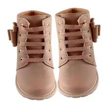 Children's Combat Boots For Girls, Lightweight, Comfortable, Practical - Dusty Pink - View 3