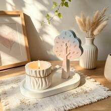SILIKE LUFEI 3pcs Resin Silicone Mold Tree & Log Storage & Oval Tray Set Decor Mold Suitable For Making Epoxy Resin, Plaster, Candle, Aromatherapy Products, Home Decor Display Silicone Mold - Silicone Mold - View 4