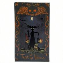 1pc Fate Card Fortune Telling Game Style Unknown Cards For Halloween Party And Gathering Games - Dark Green - View 4
