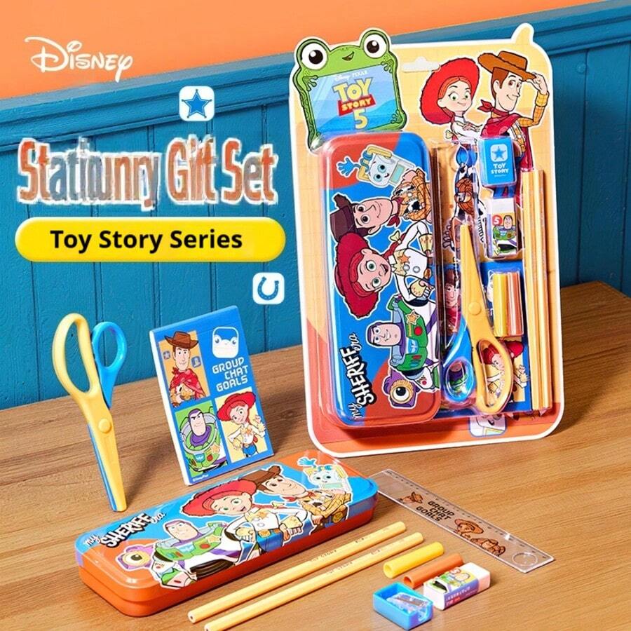 Disney 迪士尼卡通鉛筆盒套裝 文具實用返校獎勵 生日禮物 小學生文具禮盒 - 彩色 - 查看 1