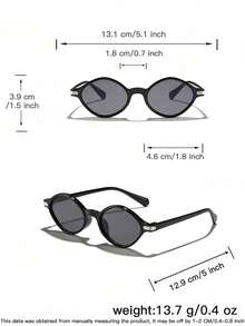 1pc Kids 6-9 Years Old Oval Fashion Glasses, Classic Pure Black Frame, PC Material, Solid Color Lenses, Casual Lightweight, Suitable For Daily Outdoor Use, With Glasses Case - Multicolor - View 12