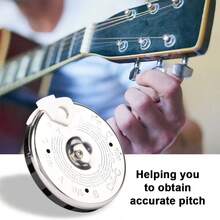 OUMINGYQ 13-Tube Universal Round Tuner, 13-Hole Tuning Pipe Metronome - Silver - View 1