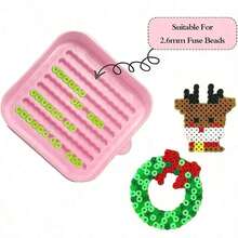 1/3/4/5pcs Beading Accessory Set, 2.6mm Bead Sorting Tray Set, Includes Bead Sorting Tray, Beading Pen, Beading Spoon, Tweezers, Beading Board, Alignment Tool, Convenient Spoon, Suitable For Beading Crafts, Pixel Art, DIY And Bead Management, Efficient Storage - Multicolor - View 7