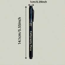 8pcs/4pcs Calligraphy Pen Set, Suitable For Handwriting. Fine And Sharp Tip, Replaceable Black Ink. Flexible Oval-Shaped Pen Body, Lightweight Plastic Material. Perfect For Art Painting, Sketching, Drawing, Illustration, Scrapbooking And Journaling. - A - View 5