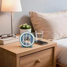 Unisex Practical Style For Bedroom And Office Desk Clock - Blue - View 5