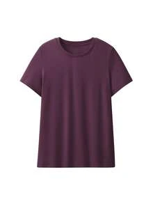 Beneunder Women's Breathable Cotton T-Shirt CT005 - Purple - View 6