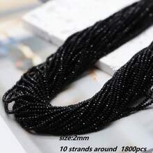 10串約1800顆粉色黃色綠色2mm小種子珠，適用於珠寶腰鍊製作DIY配件 - 2mm 純色小珠子 - 查看 17