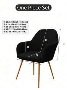 Solid Color New Curved Flannel Fleece High Stretch Full Coverage Chair Slipcover, Dustproof Decorative Furniture Protector, Universal Chair Cover For Hotel, Living Room, Study, Dining Room Daily Indoor Decoration - Multicolor - View 34