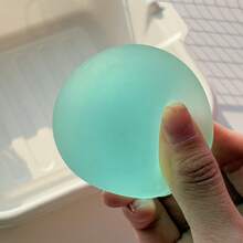 Clear Frosted Maltose Squeeze Squishy Ball, Stretchable Durable Smooth Soft Squishy-Plush, Slow-Rebound Fluffy Squishes, Elastic Non-Sticky Odorless Squishy, Fun Collectible Random Color Gift For Family Friends - Multicolor - View 5