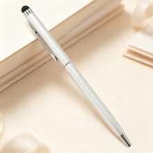 3pcs/Set 2-In-1 Retractable Ballpoint Pen/Stylus Pen Set, Suitable For Touchscreens And Most Smartphones; 1.0mm Tip Multi-Function Writing Tool, Ideal For Office, School, Home, Back To School And School Supplies - A - View 6