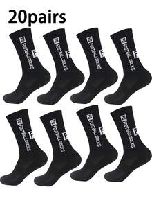 2/5/10/20 Pairs Men's Thick Sports Socks, Non-Slip And Durable, Suitable For Sports, Football, Basketball, Rugby, Cycling, Running, Also Suitable For Gym And Autumn Wear. - Multicolor - View 13