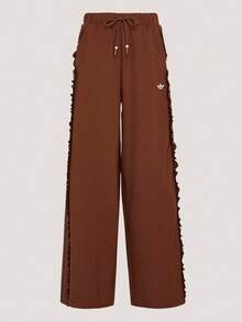 Adidas Originals Women's Tracksuit Pants Knit Long Pants KU9386 - Brown - View 2