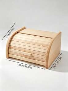 Natural Bamboo And Wood Bread Storage Box With Handles For Easy Opening And Closing, Moisture-Proof And Dust-Proof, An Ideal Item To Keep The Kitchen Tidy, Available In Multiple Sizes. - Multicolor - View 10