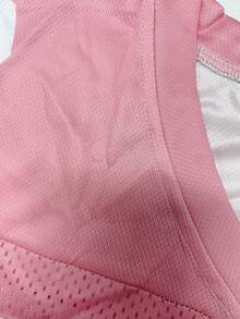 Seamless Yoga Set, Customized Women's Pink Soccer Jersey Short Top With Personalized Name And Number Match Day T-Shirt - Pink - View 5