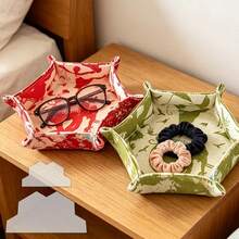 2pcs Hexagonal Decorative Storage Baskets DIY Transparent PET Quilting Templates - Templates For Accurate Patchwork, Fabric Crafts, And Decorations - Compatible With Sewing Machines And Hand Sewing - Durable PET Material, Ideal For Beginners - Classic - View 1