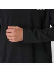 Adidas Men's TRN L/S CARAT T 26 Summer New Running Casual Long Sleeve Base Layer KU8507 - Black - View 6