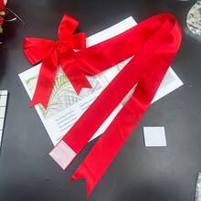 1pc Large Door Hanging Bow Decoration, Exquisite Ribbon, Suitable For Various Occasions, Perfect Choice For Parties And Holidays - Multicolor - View 4