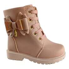Children's Combat Boots For Girls, Lightweight, Comfortable, Practical - Dusty Pink - View 12