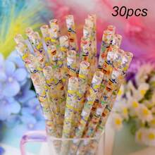 30pcs Halloween Straight Straws - Includes Pumpkin, Bat, Spider Web And Skull Patterns, Black And Orange Color Scheme, Suitable For Halloween Party Supplies And Birthday Decorations, Mixed Styles, Reusable Daily Straws - Multicolor - View 18