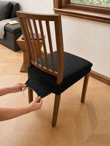 Non Slip Dining Chair Cover Easy To Install Elastic Chair Cover For Office And Home Chairs Dining Chair Seat Cover Simplify Daily Furniture Cleaning For Daily Home Dining Use Decoration And Back To School Or Holiday Family Living Room Home Decor - A - View 13