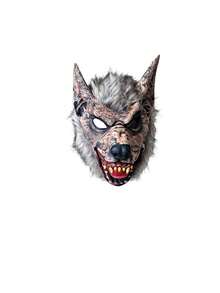 Realistische graue flauschige Werwolf Vollgesichtsmaske, atmungsaktive gruselige Wolfskopfmaske für Erwachsene, geeignet für Halloween-Party, Cosplay, Geisterhaus, Escape-Room Rollenspiel Kostümdekoration - Mehrere Stile - Übersicht 11