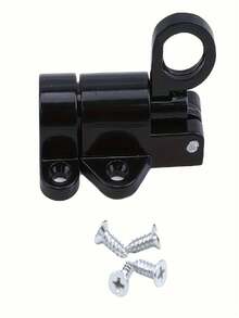 Aluminum Alloy Black/Gray Window Gate Security Pull Ring Spring Bounce Door Bolt Automatic Latch Lock Black Grey Window - Luggage Lock - View 9