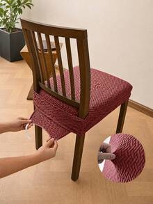 Non Slip Dining Chair Cover Easy To Install Elastic Chair Cover For Office And Home Chairs Dining Chair Seat Cover Simplify Daily Furniture Cleaning For Daily Home Dining Use Decoration And Back To School Or Holiday Family Living Room Home Decor - A - View 17