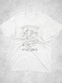 100% Cotton 180 G/M² Crew Neck Breathable Regular Fit Motorcycle Club Apache Graphic T-Shirt Summer Casual Streetwear Shirt - White - View 3