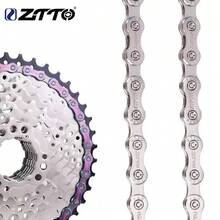 ZTTO 9速自行車鏈條 116節，通用山地車與公路車替換鏈條，耐磨順暢換檔，適用27速自行車傳動系統，附快接扣 - 彩色 - 查看 1