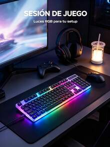 Wired RGB Gaming Keyboard And Mouse Set, Keyboard For Office And Gaming - View 7