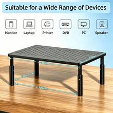 Height Adjustable Ergonomic Monitor Stand Riser, 2-Pack Desktop Computer Support For Office Working - View 7