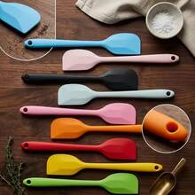 Set Spatula Silikon 9 Buah, Pengikis Kue, Spatula Kue Krim, Pengikis Selai, Pengikis Anti Lengket, Alat Dapur Memasak dan Memanggang 1/3/9 buah - MultiWarna - View 10