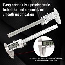 1 Pc 6-Inch 150mm Stainless Steel Electronic Digital Vernier Caliper Metal Micrometer Measuring - A - View 3